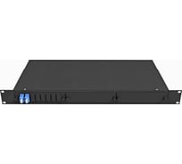 Оптический стоечный кросс TopLAN 19, одномодовый, укомплектованный, КРС-Top-1U-04LC/U-OS2-BK