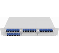 Оптический стоечный кросс TopLAN 19, одномодовый, укомплектованный, КРС-Top-2U-32SC/U-OS2-GY