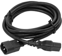 Кабель питания EKF TERACOM для PDU IEC 60320 C13 - IEC 60320 C14 сечение 3x1,5мм2 250В 10A длина 5,0 метров TRC-PCA-C13-C14-5M
