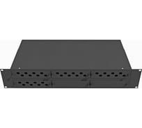 Оптический стоечный кросс TopLAN 19, 32 FC/ST-адаптера, 2U, черный, КРС-Top-2U-32FC/ST-BK