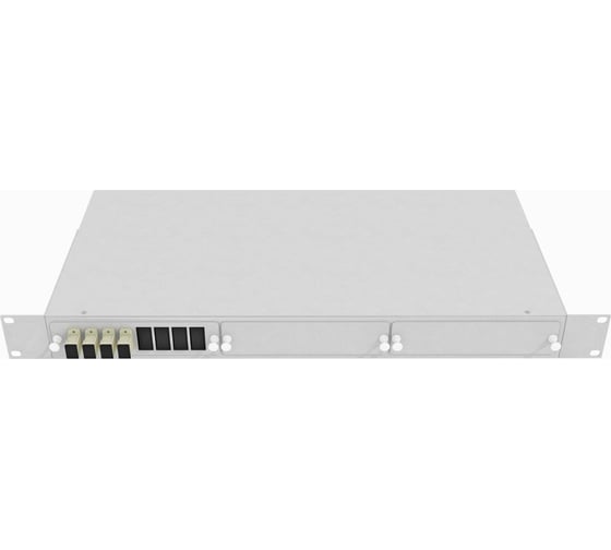 Оптический стоечный кросс TopLAN 19, многомодовый, укомплектованный, КРС-Top-1U-04SC/U-OM2-GY 1