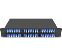 Оптический стоечный кросс TopLAN 19, одномодовый, укомплектованный, КРС-Top-2U-96LC/U-OS2-BK