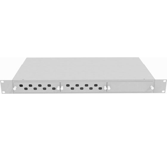 Оптический стоечный кросс TopLAN 19, 16 FC/ST адаптеров, 1U, серый, КРС-Top-1U-16FC/ST-GY