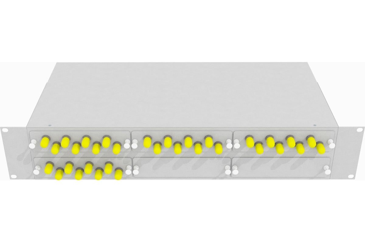 Оптический стоечный кросс TopLAN 19, многомодовый, укомплектованный .