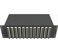 Оптический стоечный кросс TopLAN 19, многомодовый, укомплектованный, КРС-Top-3U-96SC/U-OM2-BK