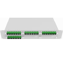 Оптический стоечный кросс TopLAN 19, одномодовый, укомплектованный, КРС-Top-2U-32SC/A-OS2-GY