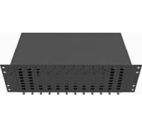 Оптический стоечный кросс TopLAN 19, 96 SC/DLC адаптеров, 3U, черный, КРС-Top-3U-96SC/DLC-BK