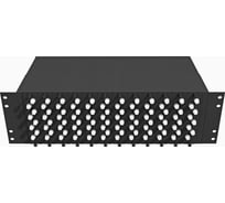 Оптический стоечный кросс TopLAN 19, многомодовый, укомплектованный, КРС-Top-3U-96FC/U-OM2-BK