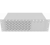 Оптический стоечный кросс TopLAN 19, многомодовый, укомплектованный, КРС-Top-3U-64FC/U-OM2-GY