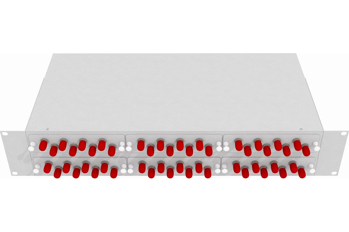 Оптический стоечный кросс TopLAN 19, одномодовый, укомплектованный, КРС .