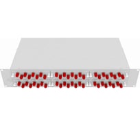 Оптический стоечный кросс TopLAN 19, одномодовый, укомплектованный, КРС-Top-2U-48ST/U-OS2-GY