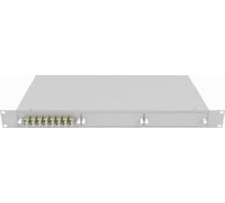 Оптический стоечный кросс TopLAN 19, многомодовый, укомплектованный, КРС-Top-1U-16LC/U-OM2-GY