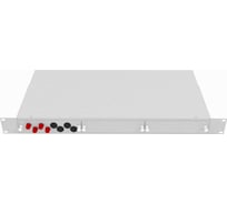 Оптический стоечный кросс TopLAN 19, одномодовый, укомплектованный, КРС-Top-1U-04FC/U-OS2-GY