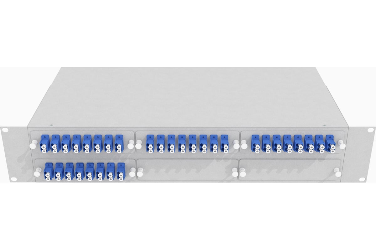 Оптический стоечный кросс TopLAN 19, одномодовый, укомплектованный, КРС .