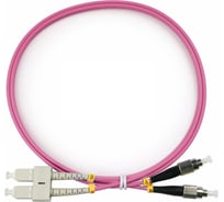 Оптический патч-корд TopLAN дуплексный, MM 50/125, 0,5 м, DPC-TOP-OM4-FC/P-SC/P-0.5
