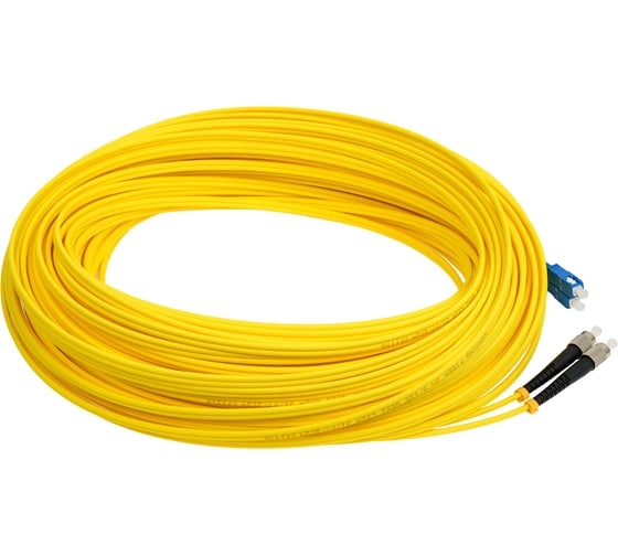Оптический патч-корд TopLAN дуплексный, SM 9/125, 50 м, DPC-TOP-652-FC/U-SC/U-50
