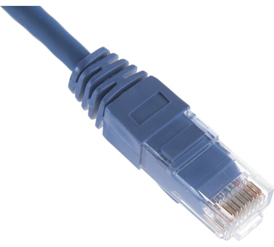 Шнур NIKOMAX U/UTP, 4 пары, Категория 5e, 7х0,205мм, PVC, синий, 0,15м NMC-PC4UD55B-001-BL