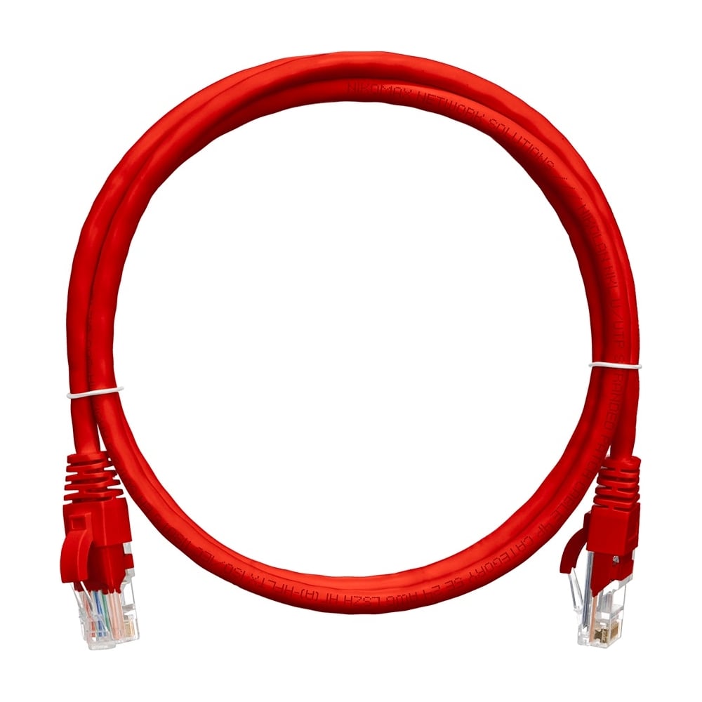 ШнурNIKOMAX,U/UTP4пары,категория5e,7х0,205мм,красный,0,15мNMC-PC4UD55B-001-C-RD