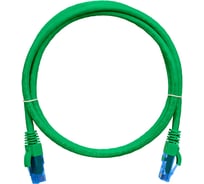 Шнур NIKOMAX, U/UTP 4 пары, категория 6, 7х0,205 мм, зеленый, 3м NMC-PC4UE55B-030-C-GN