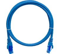 Шнур NIKOMAX, U/UTP 4 пары, категория 6, 7х0,205 мм, синий, 0,5м NMC-PC4UE55B-005-C-BL