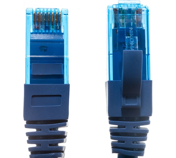 Шнур NIKOMAX, U/UTP 4 пары, категория 6, 7х0,205 мм, синий, 0,5м NMC-PC4UE55B-005-C-BL