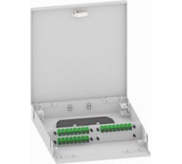 Оптический кросс TopLAN настенный, одномодовый укомплектованный КРН-Top-24SC/A-OS2-GY