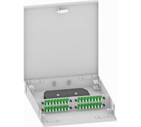 Оптический кросс TopLAN настенный, одномодовый укомплектованный КРН-Top-64LC/A-OS2-GY