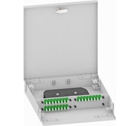 Оптический кросс TopLAN настенный, одномодовый укомплектованный КРН-Top-48LC/A-OS2-GY