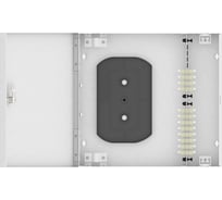 Оптический кросс TopLAN настенный, многомодовый укомплектованный КРН-Top-24LC/U-OM2-GY