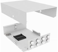 Оптический кросс TopLAN настенный, многомодовый укомплектованный КРНМ-Top-08FC/U-OM2-GY