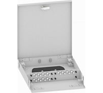 Оптический кросс TopLAN настенный, многомодовый укомплектованный КРН-Top-24FC/U-OM2-GY