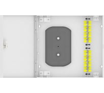 Оптический кросс TopLAN настенный, многомодовый укомплектованный КРН-Top-16ST/U-OM2-GY
