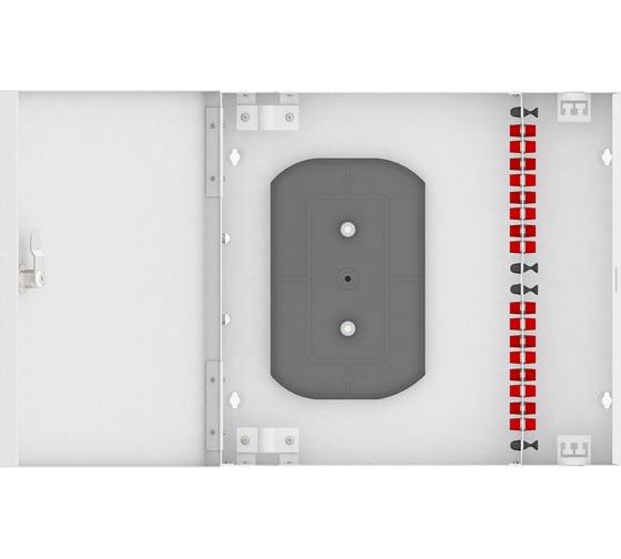 Оптический кросс TopLAN настенный, одномодовый укомплектованный КРН-Top-16FC/U-OS2-GY 1