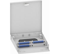 Оптический кросс TopLAN настенный, одномодовый укомплектованный КРН-Top-24SC/U-OS2-GY