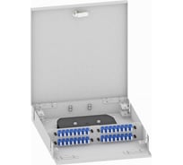 Оптический кросс TopLAN настенный, одномодовый укомплектованный КРН-Top-64LC/U-OS2-GY