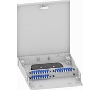 Оптический кросс TopLAN настенный, одномодовый укомплектованный КРН-Top-48LC/U-OS2-GY