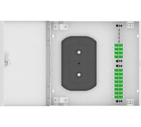 Оптический кросс TopLAN настенный, одномодовый укомплектованный КРН-Top-24LC/A-OS2-GY