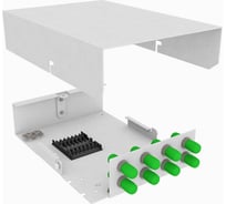 Оптический кросс TopLAN настенный, одномодовый укомплектованный КРНМ-Top-08ST/A-OS2-GY