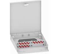 Оптический кросс TopLAN настенный, одномодовый укомплектованный КРН-Top-24ST/U-OS2-GY