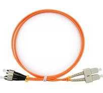 Оптический патч-корд TopLAN дуплексный, MM 62,5/125, 15 м, DPC-TOP-OM1-FC/P-SC/P-15