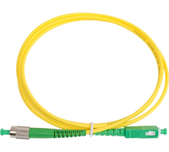 Оптический патч-корд TopLAN симплексный, FC/APC-SC/APC, SM 9/125, 1,5 м, PC-TOP-652-FC/A-SC/A-1.5
