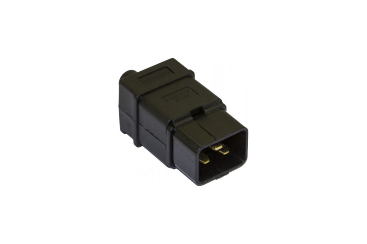 Разъем Hyperline CON-IEC320C20 IEC 60320, C20, 220В, 16A, на кабель,  контакты на винтах (плоские выступающие штыревые контакты в пластиковом  обрамлении), прямой 54435 - выгодная цена, отзывы, характеристики, фото -  купить в Москве и РФ