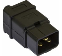 Разъем Hyperline CON-IEC320C20 IEC 60320, C20, 220В, 16A, на кабель, контакты на винтах (плоские выступающие штыревые контакты в пластиковом обрамлении), прямой 54435