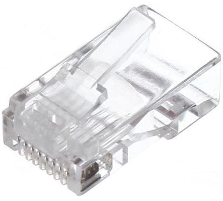 Коннектор VCOM RJ-45, 8P8C, для UTP кабеля, 6 категория, упаковка 100 штук NM006-1/100
