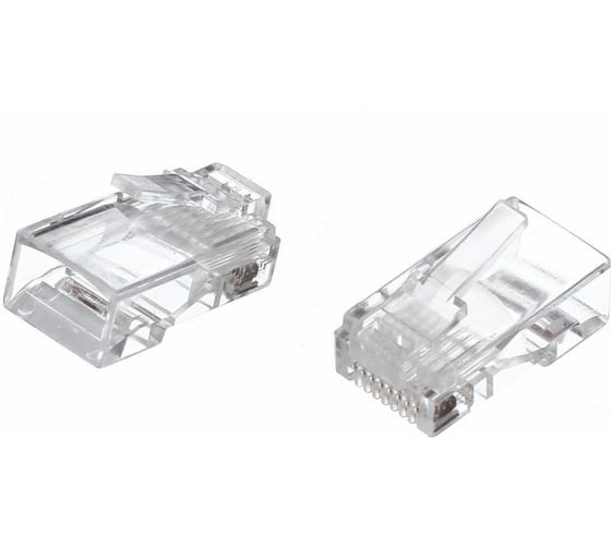 Коннектор VCOM RJ-45, 8P8C, для UTP кабеля, 6 категория, упаковка 100 штук NM006-1/100