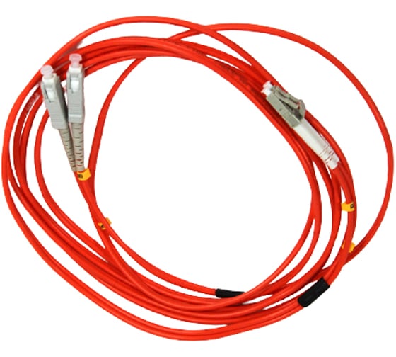 Оптический шнур VCOM LC-SC, UPC, многомодовый, Duplex, VDU302-2M 1