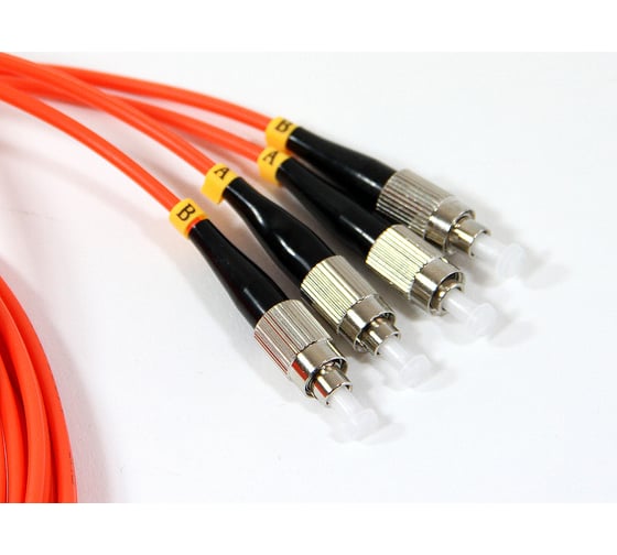 Оптический шнур VCOM FC-FC, UPC, MM, многомодовый, Duplex, VDU101-3M