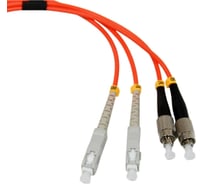 Оптический шнур VCOM FC-SC, UPC, MM, многомодовый, Duplex, VDU102-2M