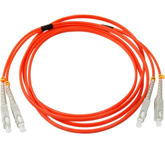Оптический шнур VCOM SC-SC, UPC, MM, многомодовый, Duplex, VDU202-3M 1