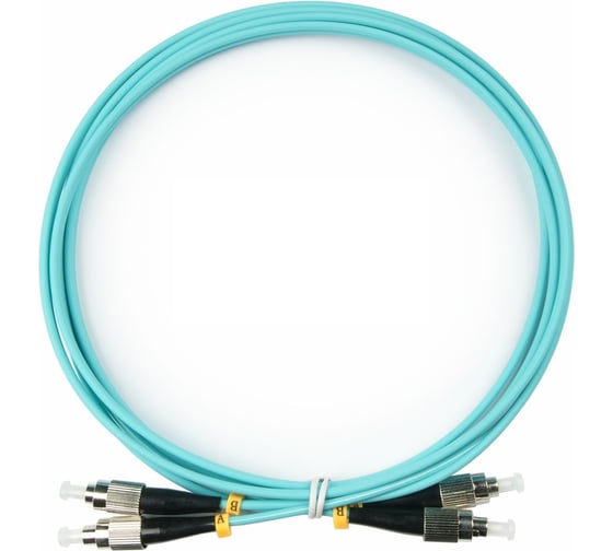 Оптический патч-корд TopLAN дуплексный MM 50/125, 1.0 м. DPC-TOP-OM3-FC/P-FC/P-1.0